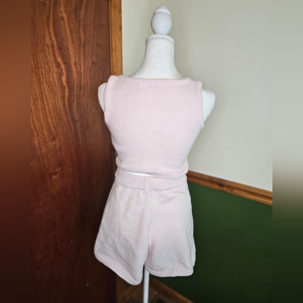 Hazel & Olive Pink Knit Cardigan and Shorts Set - Picture 6 of 8